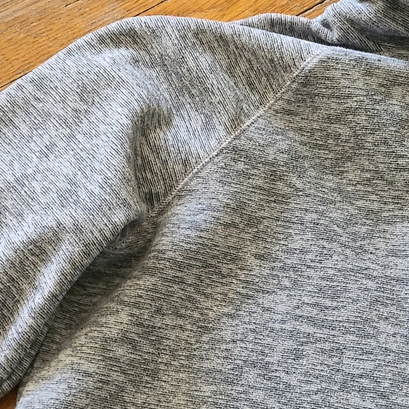 TEK Gear Essential Fleece Relaxed Turtleneck Heathered Gray Stripe XXL - Picture 6 of 15